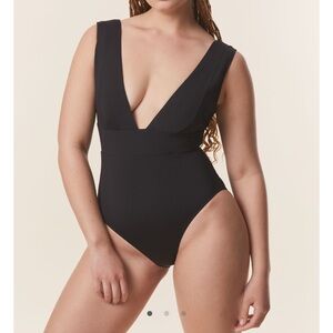 Andie Swim The Mykonos One-Piece Long Torso | Size XXL | Black